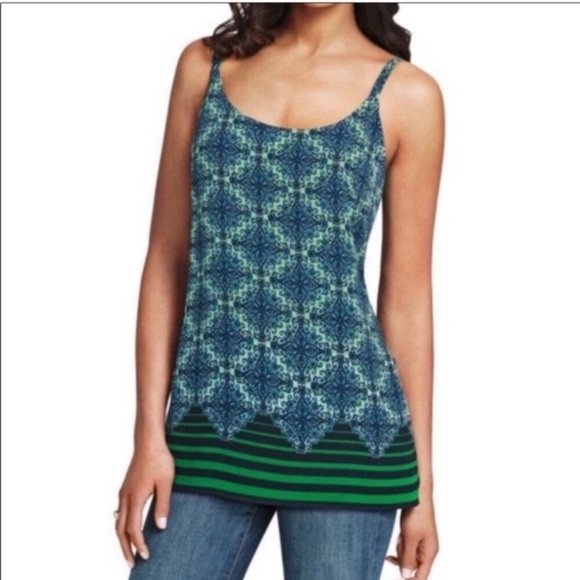 CAbi #107 Border Striped‎ Tank Size XS - Picture 1 of 8